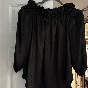 Michael Kors Black Off-Shoulder Blouse